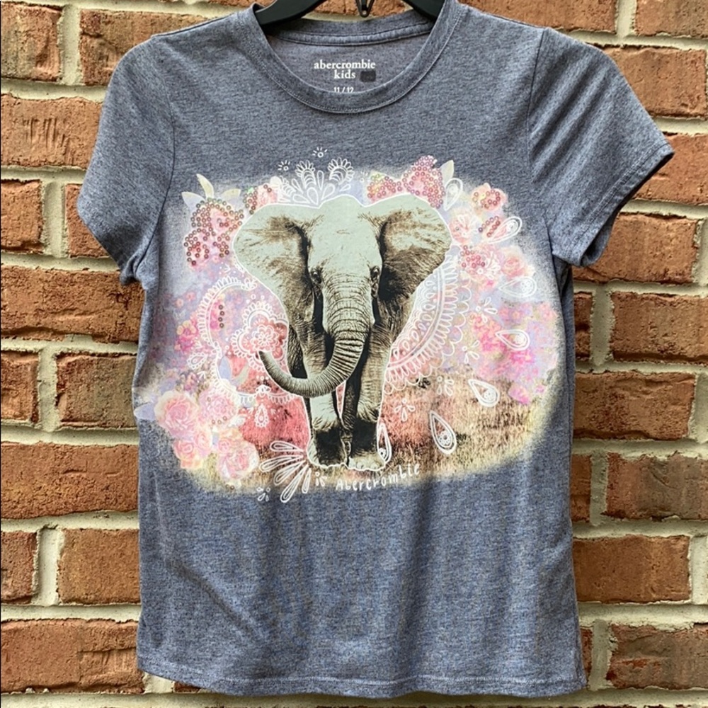cute elephant t shirt with pink sequin detail